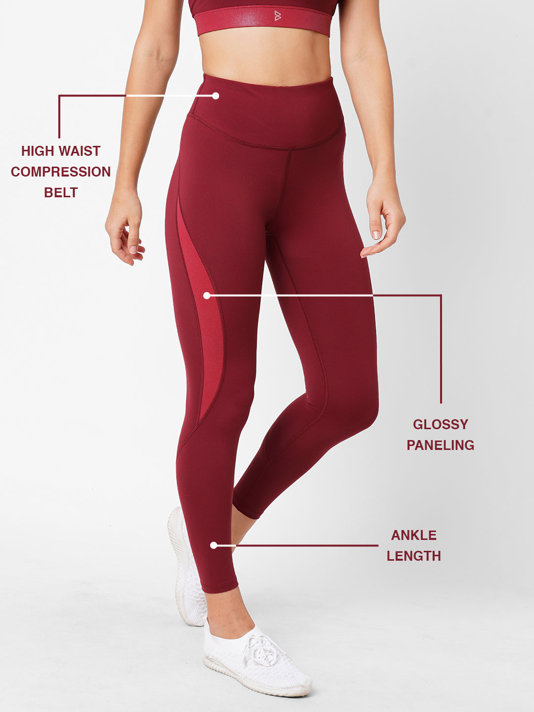 Aurora Red Leggings BODD ACTIVE