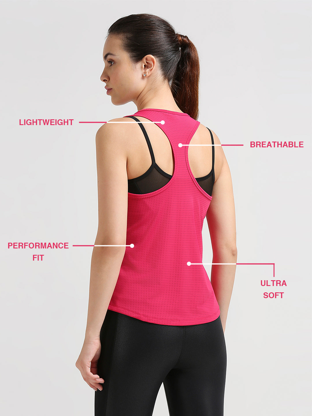 Hot Pink Racerback Tank