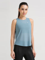 Aqua Teal Mesh Open Back Tank