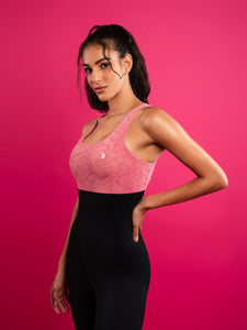 Dance All Night' Pink Snakeskin Bodysuit