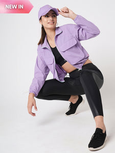 Being Pretty Lavender Cropped Jacket BODD ACTIVE