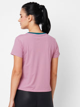 Aurora Pink Mesh Tee BODD ACTIVE