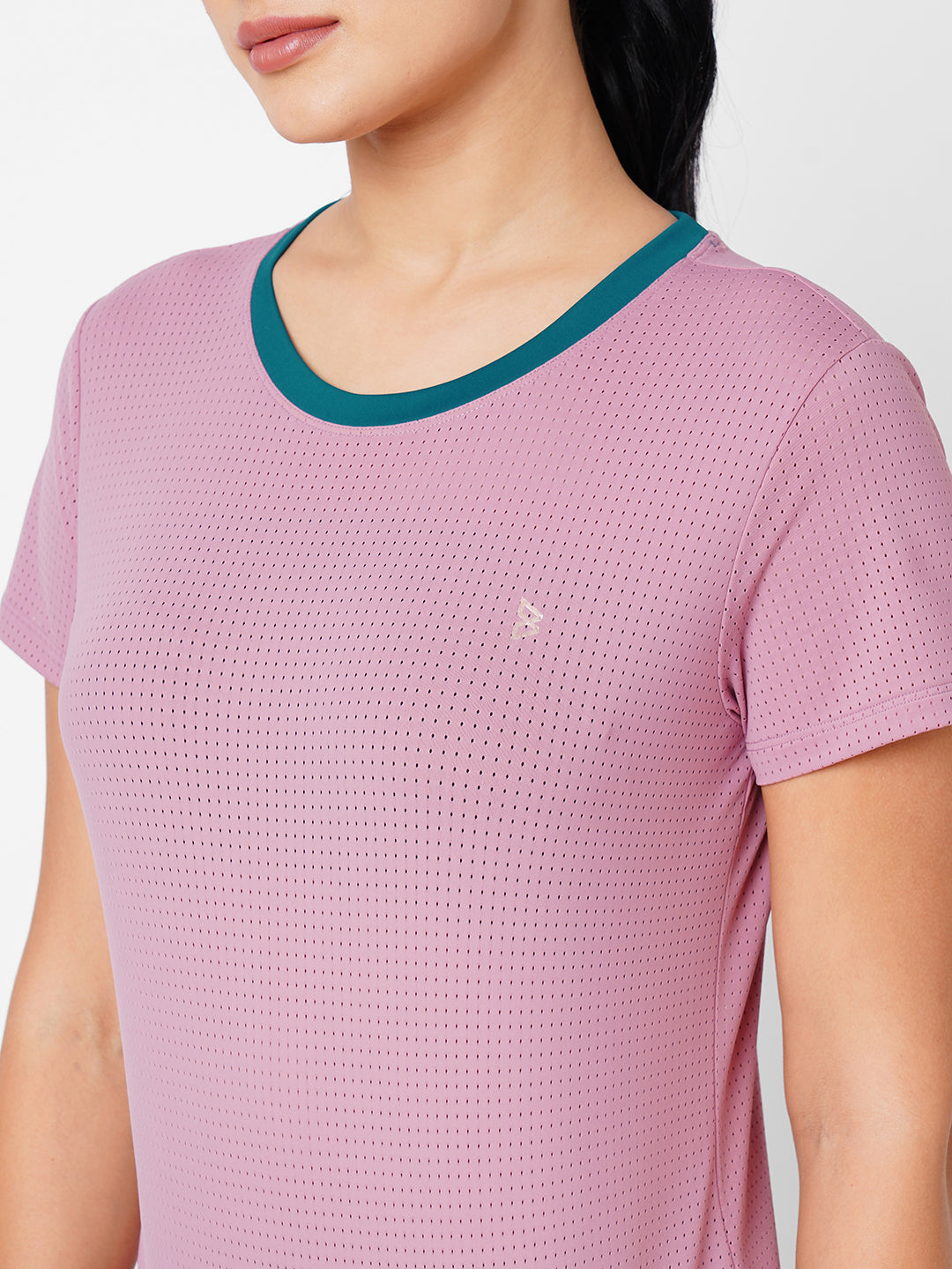 Aurora Pink Mesh Tee BODD ACTIVE