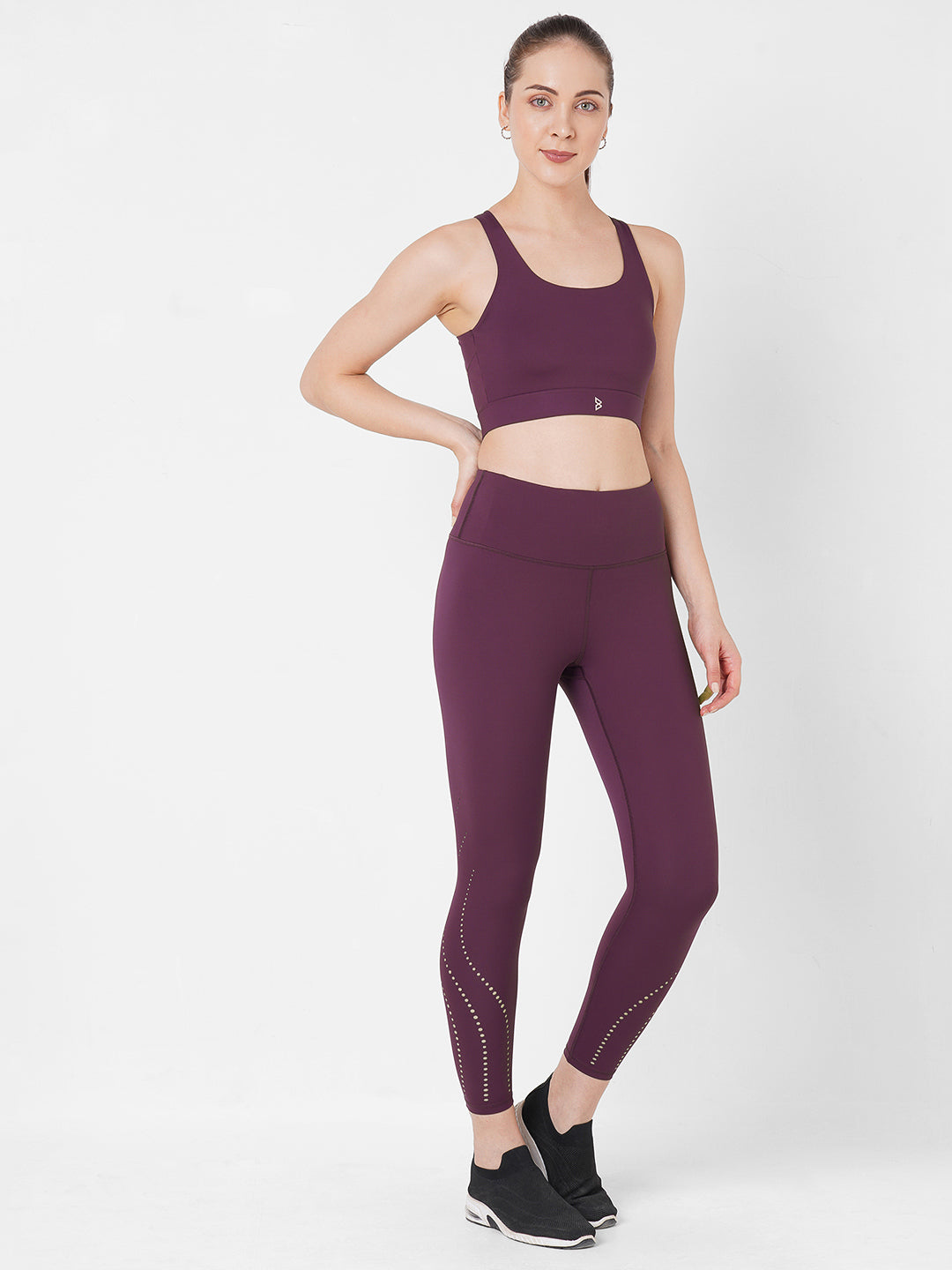 Wine Crop Top BODD ACTIVE