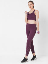 Wine Crop Top BODD ACTIVE