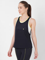 Black Mesh And Neon Sports Bra + Tank BODD ACTIVE