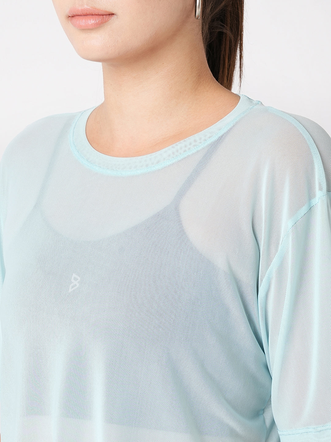 Beachy Blue Mesh Tee