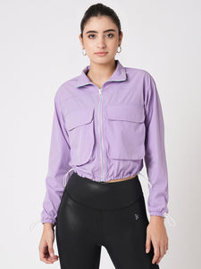 Being Pretty Lavender Cropped Jacket BODD ACTIVE