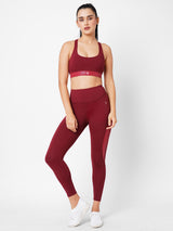 Aurora Red Tie Up Sports Bra boddactive.com