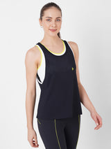 Black Mesh And Neon Sports Bra + Tank boddactive.com