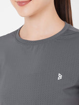 Smokey Grey Boxy Tee BODD ACTIVE