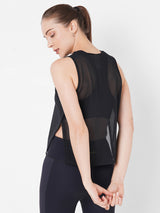 Black Sheer Overlapping Tank Set boddactive.com