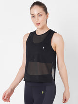 Black Sheer Overlapping Tank Set boddactive.com