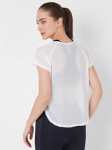 White All Mesh Sheer Tee boddactive.com