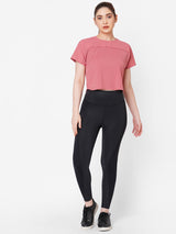 Coral Blush Crop Tee boddactive.com