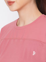 Coral Blush Crop Tee boddactive.com